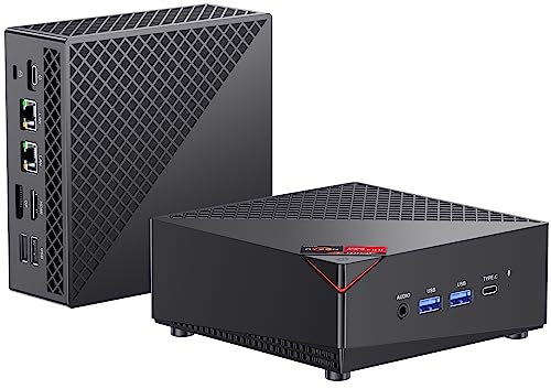 ACEMAGICIAN AM06 Pro Mini PC, 16GB DDR4 512GB NVME SSD Mini Computer mit 4K Triple Display | Typ-C | Dual Ethernet | WiFi 6 | BT 5.2