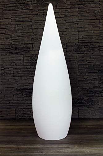 Große Stehlampe Kegelleuchte 120 cm indirekte Beleuchtung 578LM Akku kabellose LED Sauna Lampe Farbwechsel dimmbar Leuchtkegel moderne Lampe mit Fernbedienung Tropfen Dekolampe für Innen und Außen