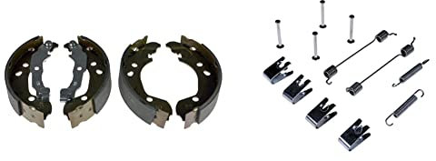 Blue Print ADN14155 Brake Shoe Set, pack of two & ADN141501 Fitting Kit for Brake Shoe, pack of one