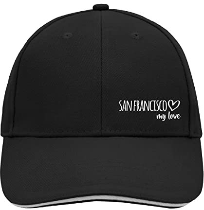 Huuraa Cappy Mütze San Francisco My Love Geschenk Black/Light Grey San Francisco Präsent