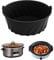 Silikon Einlagen für Crockpot Slow Cooker, Slow Cooker Divider Liner, Slow Cooker Einlagen, Silikon-Einlagen für Schongarer, Wiederverwendbare Slow Cooker Trennwände (Schwarz)