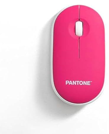 Pantone Celly, Mouse Con Dongle Linea, Mouse Wireless con Silent Click, Leggero e Sottile, DPI Regolabile, con Dongle Integrato, Compatibilità Universale, Peach Rose