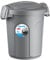 Home Centre Indoor Outdoor Clip On Locking Lid Grey 8 Litre Plastic Waterproof Waste Bin Garden Garage Office Kitchen Home Suitable Dustbin Sturdy Heavy Duty Rubbish Recycle Sortation