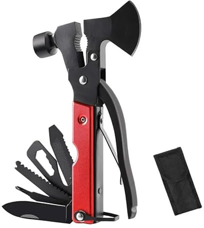 Zolta 17in1 Multitool Werkzeug- Multifunktionswerkzeug - Taschenmesser outdoor - Camping messer - Campingzubehör - Multifunktionszange - Schwarz