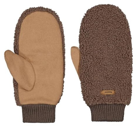 Barts Teddy Mitts Braun - Weiche Flauschige Fäustlinge, Größe One Size - Farbe Brown
