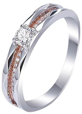 Molioaki Verlobungsring Paar Silber 925 Damenring mit Zirkon Ehering Trauring Partnerringe für Sie und Ihn Paar Geschenke für Ehefrau Freundin-56