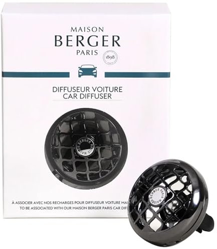 Maison Berger Paris Autodiffuser Resonance Schwarz 4 Wochen Gun Metal Autodiffuser für Automobil-Interieur
