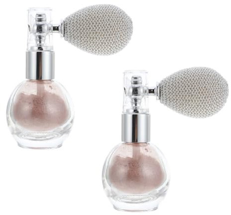 DOITOOL 4 Pièces pulvérisation de paillettes un verre pulvérisateur de poudre de maquillage poudre de cheveux décor spray pailleté outil de pulvérisation de poudre de maquillage éclairer