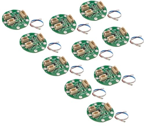 ZDdp Touch-Sensor-Modul DIY PCB Sensing Circuit Chip mit LED-Streifen und Kabeln (weißes Licht) 10 Stück