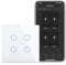 CNBINGO WiFi Smart Light Switch Work with Alexa, Google Assistant, Multi-Way Control by Smart Life App, 4-Gang Touch Switch, White Glass Panel, LED Backlight, Neutral Wire Required