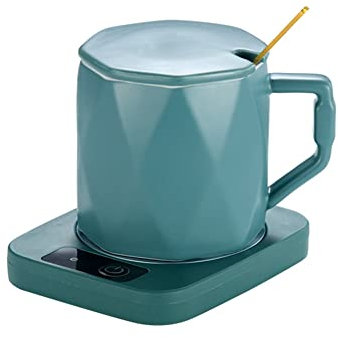 Osmond Scalda-tazza tazza da caffè, riscaldatore tazza tè al latte, cuscino riscaldante, riscaldatore, tappeto caldo, temperatura costante sottobicchiere, presa UE