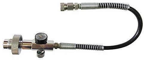ieLsngai Paintball PCP Füllstation Ladekit, Din Luft Refill Adapter, G5/8 Adapter Schlauchlehre, Luft Fill Adapter mit 60cm Schlauch für PCP Luft FüLl Station,für Tauch Zylinder 300bar/4500psi