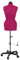 Schneiderpuppe Supa Fit Damen Gr. M (42-48) mit Rollen, weiblicher Torso, Büste, verstellbare Drehregler, individuelle Anpassung an Hals, Taille, Brust, Hüfte (pink, M)