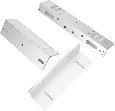TIKATARER Magnetic Lock Bracket, Door Lock Support Door Lz Mounting Bracket with Screws Aluminum Alloy for Electric Magnetic Lock 280kg