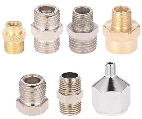 7-teiliges Adapter-Set für Airbrush, Kupplungs-Adapter-Set für Luftschlauch, Airbrush-Kupplung, Luftschlauch-Adapter, Set für Airbrush und Luftschlauch