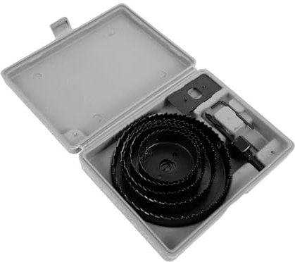 jojofuny 1ensemble Forets à Réglables Perceuse à Trou Ronde Multifonctionnelle Pour Plaques De Plâtre