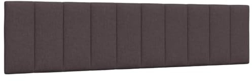 vidaXL Kopfteil-Kissen Hanko Dunkelbraun 200 cm Stoff