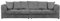 4-Seater Jumbo Cord Sofa, Large Living Room Couch, Multiple Colours (GREY)