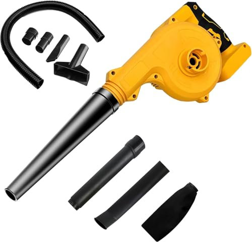 Cordless Leaf Blower, Electric Leaf Blower Compatible with De-walt Battery, for Outdoor Cleaning Lawn Care (Tool only, no battery)