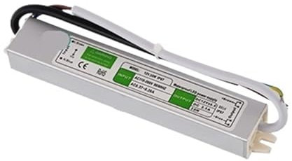 DRJBBODVQ Fuente de alimentación LED 12V-30W-2.5A con Interruptor, Fuente de alimentación, luz LED for Exteriores, Adaptador de 12v, Transformador Controlador