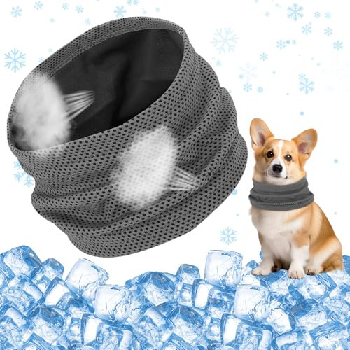 Kühlhalsband für Hunde, Hunde halstücher Kühlend, Hundehalsband Kühlend, Kühlendes Hundehalsband, Geeignet für Kühlhunde im Sommer, 55 x 16 cm