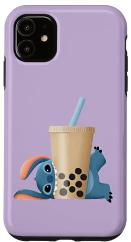 Disney Lilo & Stitch AANHPI AAPI Stitch's Boba Bubble Tea Case for iPhone 11