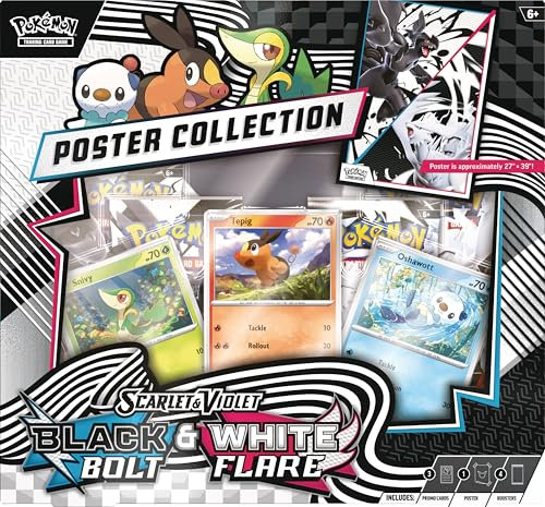 Pokemon TCG Scarlet & Violet 10.5 Unova Poster Collection Box - 4 Packs