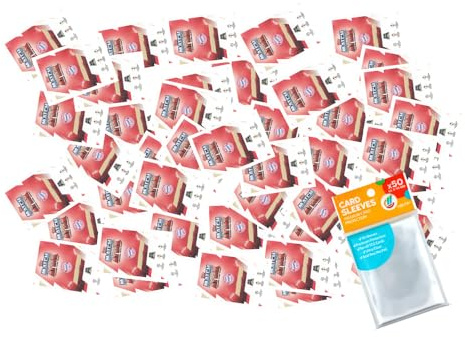 Bundle mit Topps - Match Attax Champions League 2025/26 - Trading Cards - 50 Verschiedene, zufällige Karten + Exklusive Collect-it Hüllen