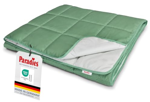 PARADIES Sommerdecke ohne Bezug 135x200 cm - Sorelia Sommerdecke 135x200 | Schnelltrocknend, Integrierter Bezug, Waschbar, Besonders leicht, Zweifarbig, Made in Germany