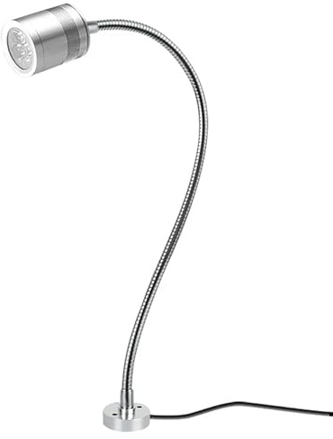 Machine Tool Work Light, 360° Flexible Gooseneck Lamp, 24–36 V | Screw Mount, Industrial Aluminum Alloy Shop Task Light for Lathe, Grill(1W)