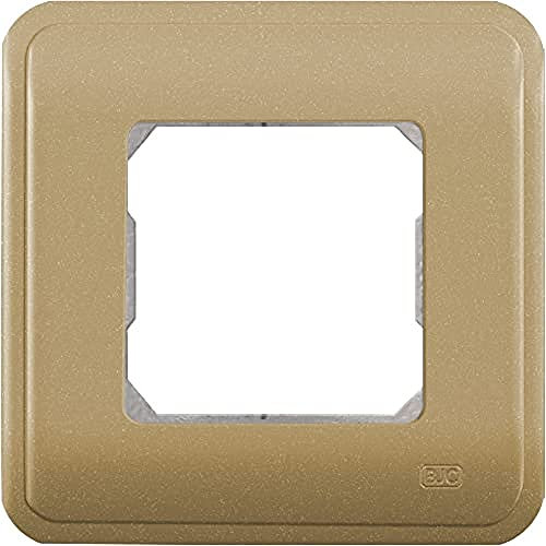 BJC Rehabitat - Placa/marco 2 módulos estrechos o 1 ancho, Dorado ,16662-DR