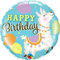 Qualatex Folienballon mit Lama-Motiv, 45,7 cm, mehrfarbig