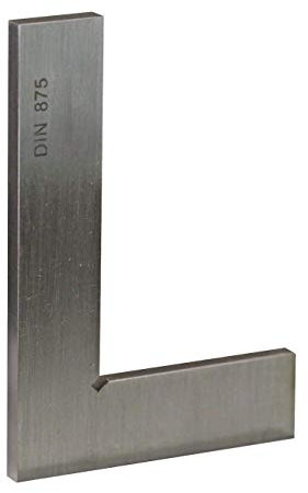CNC QUALITÄT Präzisions Kontrollwinkel 75 x 50 mm - Winkel aus rostfreiem Stahl - Genauigkeit DIN 875/2