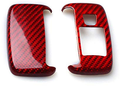 DYBANP Car Key Cover Case For Land Rover Range Rover Discovery Sport Evoque LR2 LR3 LR4 Freelander 2 2011-2016 Carbon Fiber Shell