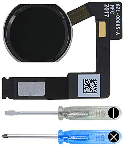 MMOBIEL Botón Home Compatible con iPad Pro 10.5/12.9 Inch - Botón de Inicio Reemplazo - Home Button - Incl Destornilladores - Negro