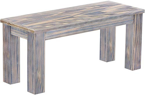 B.R.A.S.I.L.-Möbel Brasilmöbel Sitzbank 100 cm Rio Classico Zebra Afrika Massivholz aus Pinie, Verschiedene Größen & Farben, ideal für Esszimmer & Küche