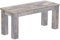 B.R.A.S.I.L.-Möbel Brasilmöbel Sitzbank 100 cm Rio Classico Zebra Afrika Massivholz aus Pinie, Verschiedene Größen & Farben, ideal für Esszimmer & Küche