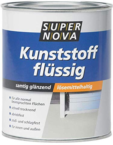 Super Nova Kunststoff flüssig Samtig Glänzend innen/außen 0,75 L Farbwahl, Farbe (RAL):RAL 5012 Lichtblau