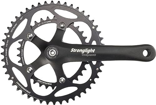 Stronglight Unisex – Erwachsene Impact Compact Kettenradgarnitur, Schwarz, Einheitsgröße