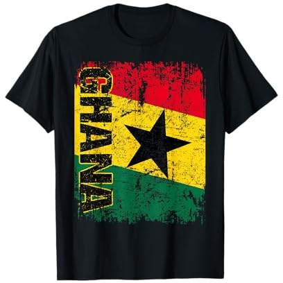 GHANA Flagge | Damen Herren Kinder GHANA T-Shirt