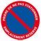 Panneau - Prière de ne Pas Stationner Emplacement Réservé - Diamètre 200 mm - Plastique Rigide PVC 1 mm - Protection Anti-UV - Très Résistant en Extérieur