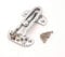 Infinity Decor® 105mm Front Door Chain Restrictor Lock/Latch/Catch for Security & Safety Purpose- Polished Chrome Heavy Duty Strong Door Lock Guard with Swing Bar
