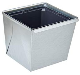 Gabioka flowerbox small (4, verzinkt) Blumenkasten/Gewürzlinge/Gartendeko/Pflanzkasten für Gabionen und Zäune aus Doppelstabmatten