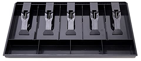 EKDJKK Ersatzgeldeinsatz für 5 Geldscheine / 4 Münzschubladen, mit Kunststoffclip