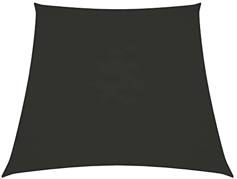 vidaXL Sonnensegel Wasserfest Sonnenschutz Windschutz Sonnendach UV Schutz Garten Terrasse Balkon Oxford-Gewebe Trapezförmig 2/4x3m Anthrazit