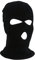 Jungerhouse Balaclava, Erwachsene Winter Strick Sturmhaube Acryl 3-Loch Gesichtshaube Skimaske, Schwarz