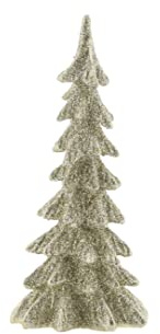 Nordstern Deko 'Tanne mit Glitzer' Gold - Ø 12 x 28 cm