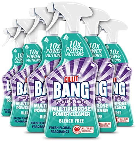 Cillit Bang Multi Purpose Cleaner Spray, Cleaning Spray Ideal for Stains and Rust Around The House, Size: 750ml (Pack of 6)