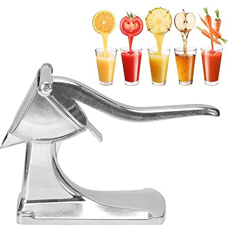 MNSRRN Metallhand Juicer, Fruchtschleifer, Obstpresse, Gemüse Zitrone Orange Limette Hand Presse Saftierküche Gadgets Kochen Zubehör