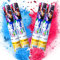 Cyiecw Cañón de confeti Reveal azul y rosa 2 rosa y 2 azules Gender Reveal Humo Poppers para Revelar el Género del Bebé 100% Polvo Ecológico y Tejidos Biodegradables Confeti para Bebé niño o niña